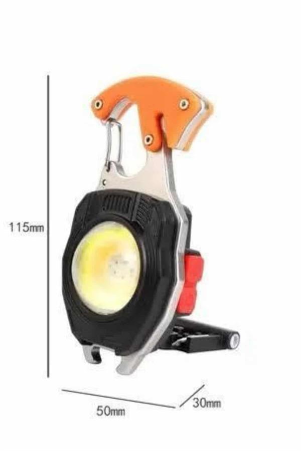 7 Modlu Mini Led Lamba Anahtarlık USB Şarjlı Kamp İçin Taşınabilir - Bayi Depom