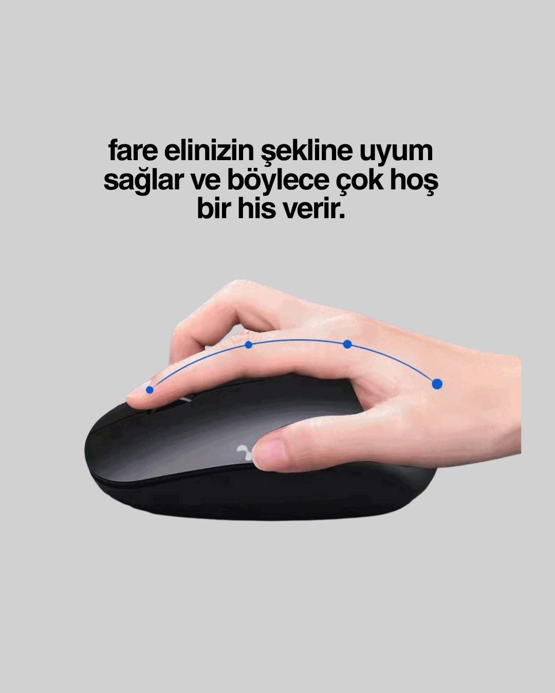 Optik Sensörlü Sessiz Fare – Geniş Uyumluluk ve Ergonomik Yapı - Bayi Depom