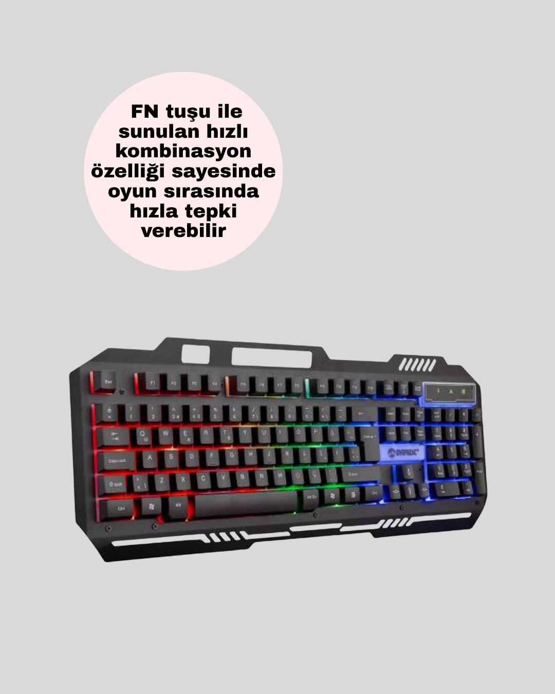 PG8018 LED Aydınlatmalı Mekanik Klavye Mouse – Oyunlarda Üstün Performans - Bayi Depom