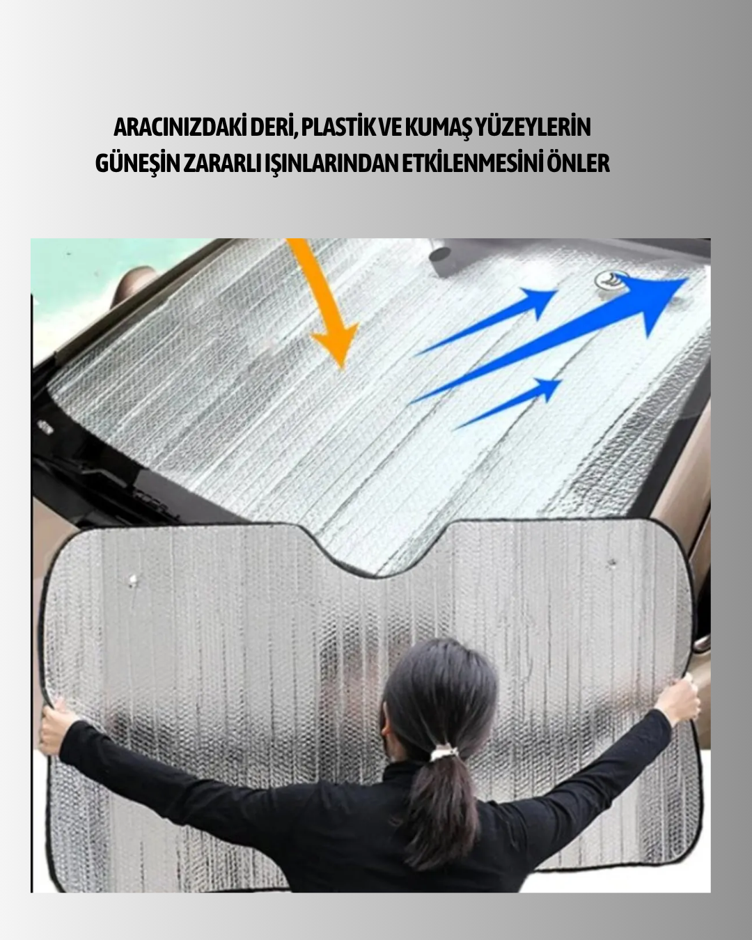 Gelişmiş Yansıtıcılı Katlanabilir Araç Güneşliği – Alüminyum & Süngerli İzolasyon Teknolojisi - Bayi Depom Gelişmiş Yansıtıcılı Katlanabilir Araç Güneşliği – Alüminyum & Süngerli İzolasyon Teknolojisi - Bayi Depom