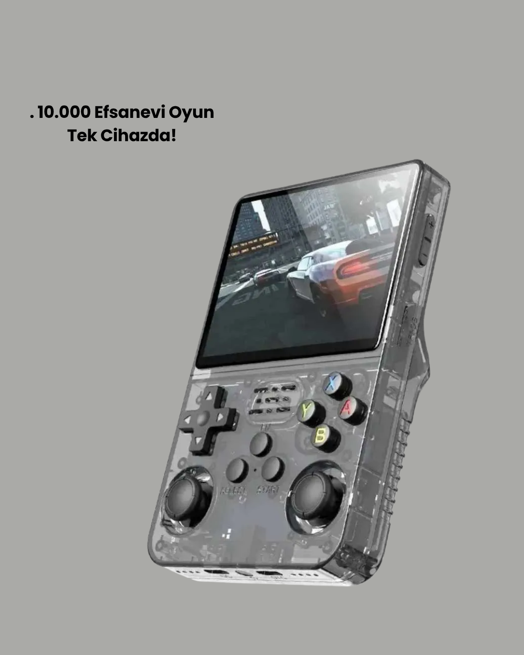 10.000 Klasik Oyunlu Taşınabilir El Konsolu USB Type-C - Bayi Depom