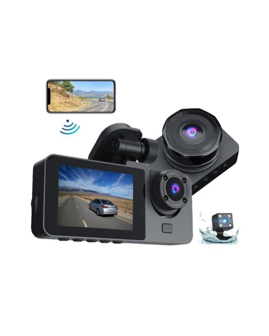 Gelişmiş G-Sensörlü Üçlü Araç Kamerası – 5” LCD Ekran ve Hareket Algılama - Bayi Depom Gelişmiş G-Sensörlü Üçlü Araç Kamerası – 5” LCD Ekran ve Hareket Algılama - Bayi Depom