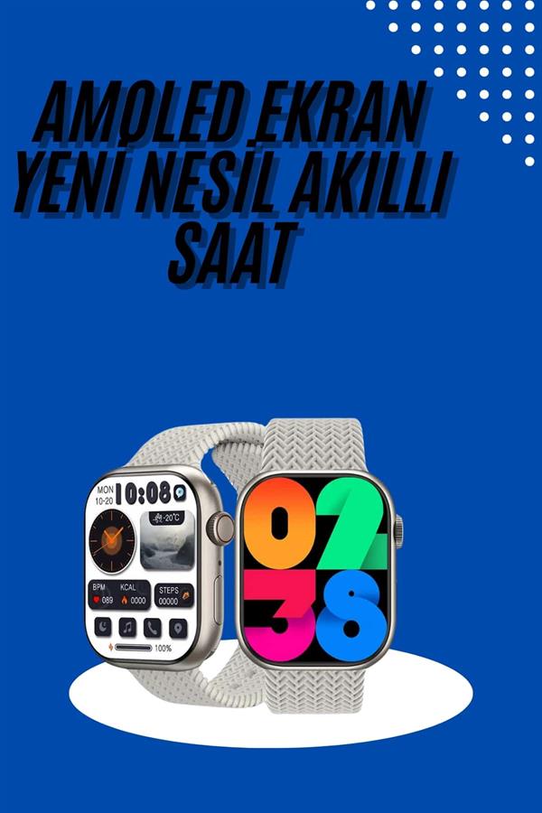 Akıllı Kol Saat Amoled Ekran Android ve İOS Uyumlu Arama Konuşma - Bayi Depom Akıllı Kol Saat Amoled Ekran Android ve İOS Uyumlu Arama Konuşma - Bayi Depom