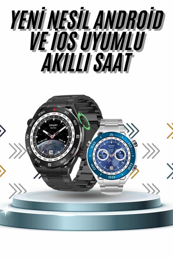 Akıllı Saat 1.62 İnç Ultimate Nabız Sensörlü Sesli Görüşme Yapabilen Yeni Nesil - Bayi Depom Akıllı Saat 1.62 İnç Ultimate Nabız Sensörlü Sesli Görüşme Yapabilen Yeni Nesil - Bayi Depom
