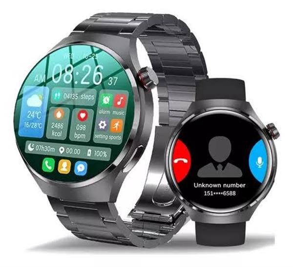 Akıllı Saat Metal Kordonlu GPS ve NFC Uyumlu Arama Cevaplayan - Bayi Depom
