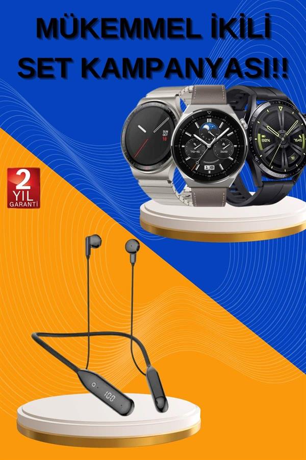 Alarm ve Titreşim Özellikli Akıllı Saat ve Mikrofonlu Kablolu Bluetooth Kulaklık 60 Saat - Bayi Depom Alarm ve Titreşim Özellikli Akıllı Saat ve Mikrofonlu Kablolu Bluetooth Kulaklık 60 Saat - Bayi Depom