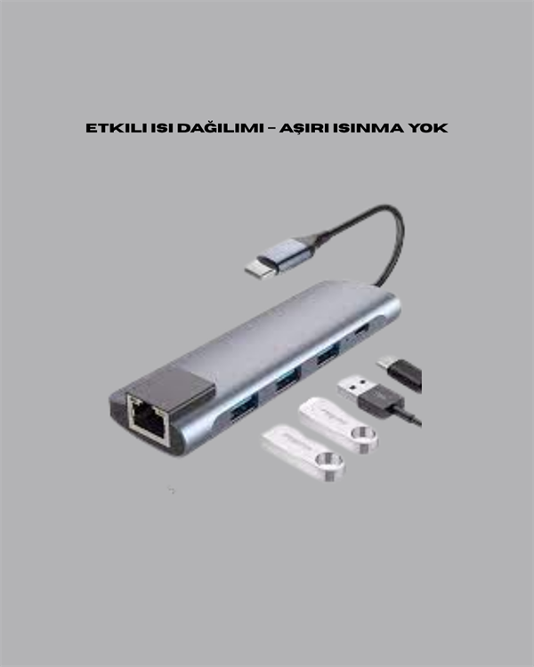 USB‑C Çoklu Bağlantı Merkezi – 5 Gbps, 100‑240 V, Sağlam Eloksal Tasarım - Bayi Depom USB‑C Çoklu Bağlantı Merkezi – 5 Gbps, 100‑240 V, Sağlam Eloksal Tasarım - Bayi Depom