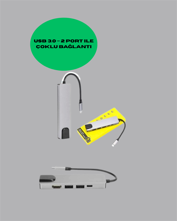 Type‑C Dönüştürücü – 2×USB3.0, SD/MS, 4K HDMI & RJ45 ile Profesyonel Kullanım - Bayi Depom Type‑C Dönüştürücü – 2×USB3.0, SD/MS, 4K HDMI & RJ45 ile Profesyonel Kullanım - Bayi Depom