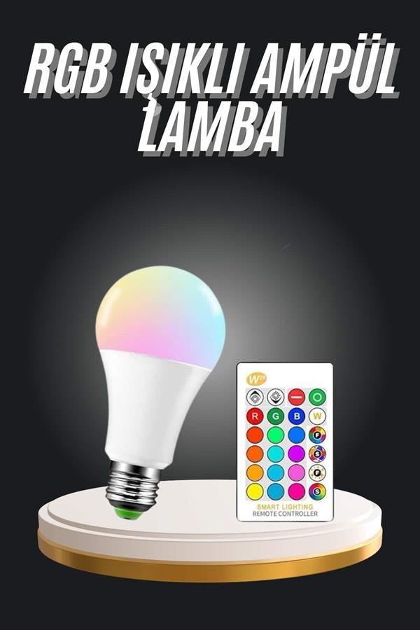Ambiyans Aydınlatma RGB Led Lamba Kumandalı Renk Değiştirebilen - Bayi Depom Ambiyans Aydınlatma RGB Led Lamba Kumandalı Renk Değiştirebilen - Bayi Depom