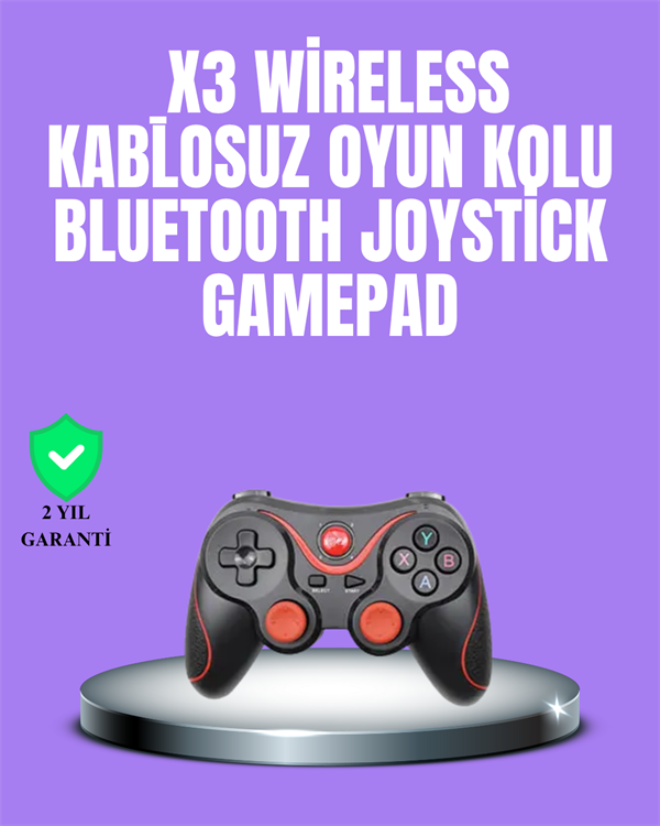Android Uyumlu Gamepad X3 Game Stick Oyun Kolu Bluetooth Bağlantılı - Bayi Depom Android Uyumlu Gamepad X3 Game Stick Oyun Kolu Bluetooth Bağlantılı - Bayi Depom