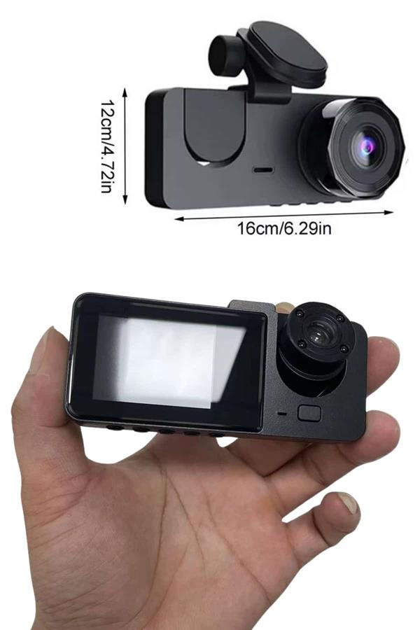 Araç İçi Dikiz Kamerası Sürüş Kaydedici 3 Lensli DVR Kamera - Bayi Depom Araç İçi Dikiz Kamerası Sürüş Kaydedici 3 Lensli DVR Kamera - Bayi Depom