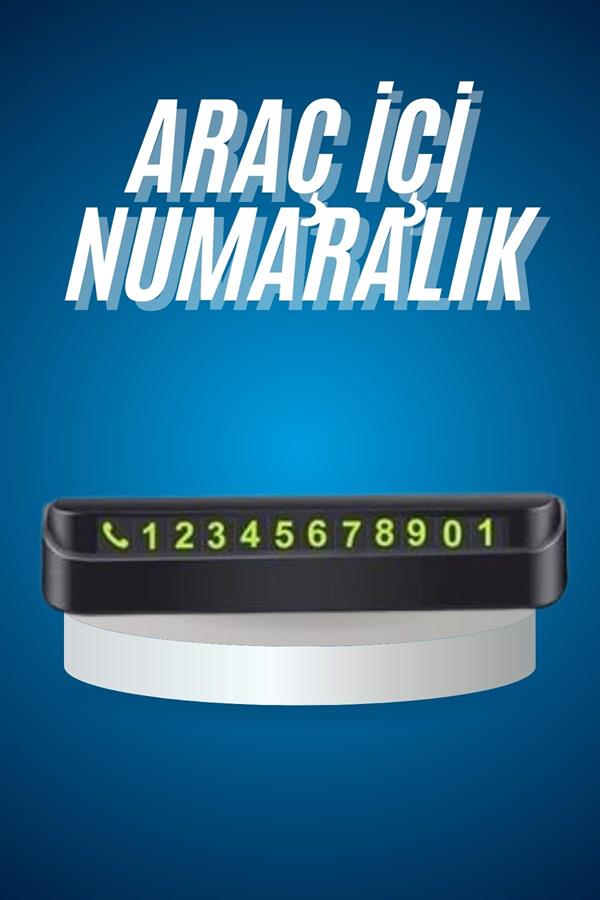 Araç İçi Numaratör Numaralık Oto Cam Kartı Fosforlu Numaratör - Bayi Depom Araç İçi Numaratör Numaralık Oto Cam Kartı Fosforlu Numaratör - Bayi Depom