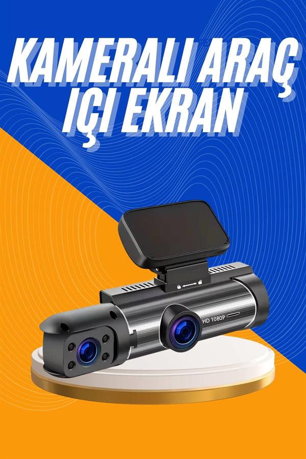 Araç Kamerası Black Box Çift Kameralı Ekranlı Full HD Sürüş Kamerası - Bayi Depom Araç Kamerası Black Box Çift Kameralı Ekranlı Full HD Sürüş Kamerası - Bayi Depom