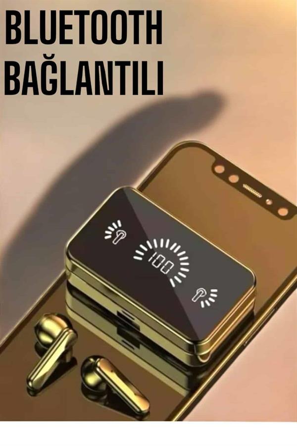 Aynalı Bluetooth Kulaklık Telefon Standlı Dijital Göstergeli - Bayi Depom