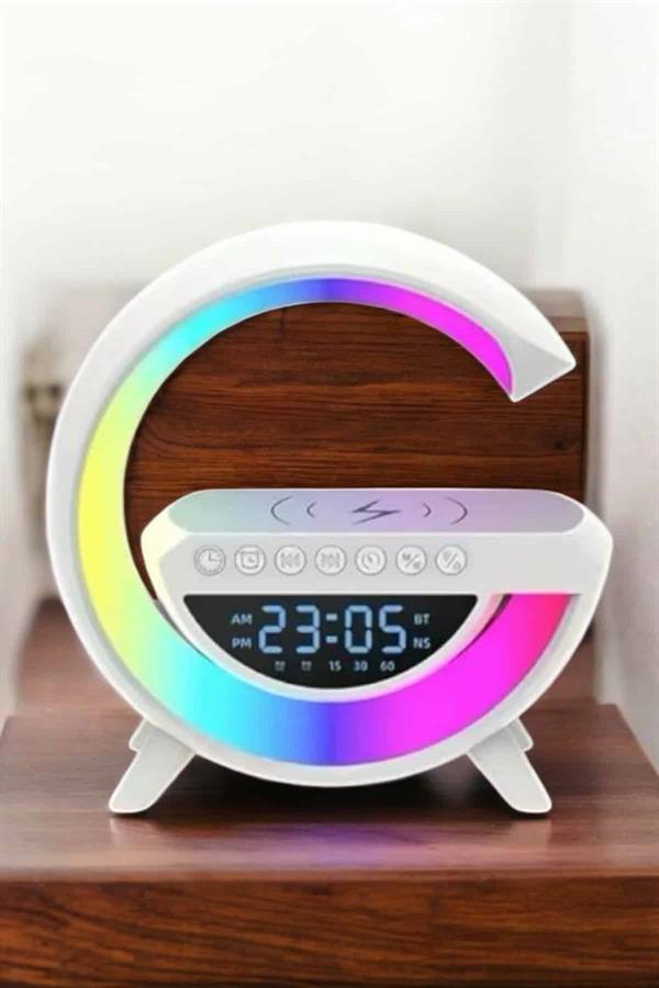 Bluetooth Hoparlör 15W Kablosuz Hızlı Şarj LED Gece Lambası - Bayi Depom Bluetooth Hoparlör 15W Kablosuz Hızlı Şarj LED Gece Lambası - Bayi Depom