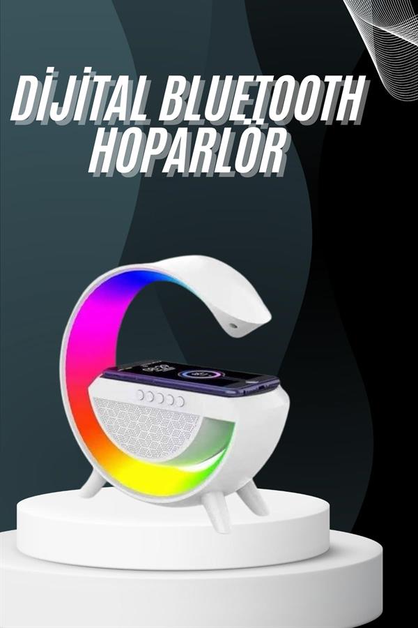 Bluetooth Hoparlör G Şekli Atmosfer Akıllı Rgb Lamba Wireless Kablosuz Şarj - Bayi Depom Bluetooth Hoparlör G Şekli Atmosfer Akıllı Rgb Lamba Wireless Kablosuz Şarj - Bayi Depom