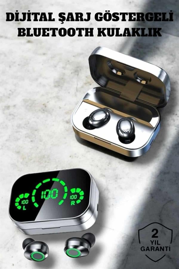 Bluetooth Kulaklık Çift Telefon Desteği ve Suya Dayanıklı Powerbankli - Bayi Depom