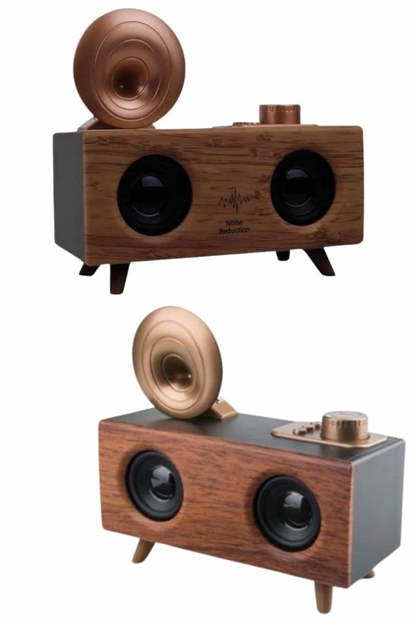 Bluetooth Nostalji Speaker Radyo Gramofon Ahşap Renk Vintage - Bayi Depom Bluetooth Nostalji Speaker Radyo Gramofon Ahşap Renk Vintage - Bayi Depom
