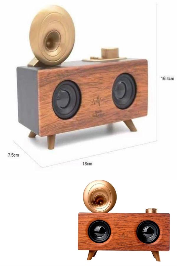 Bluetooth Nostalji Speaker Radyo Gramofon Ahşap Renk Vintage - Bayi Depom Bluetooth Nostalji Speaker Radyo Gramofon Ahşap Renk Vintage - Bayi Depom