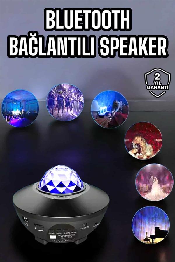 Çocuklara Özel Şarjlı Bluetooth Hoparlör Parti Led Lambası Yıldızlı Projeksiyon - Bayi Depom Çocuklara Özel Şarjlı Bluetooth Hoparlör Parti Led Lambası Yıldızlı Projeksiyon - Bayi Depom