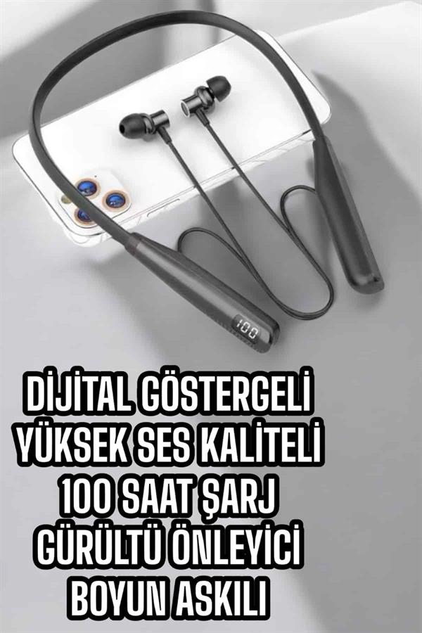 Dijital Göstergeli Kulak İçi Kablosuz Bluetooth Kulaklık Boyun Bantlı Yeni Nesil - Bayi Depom Dijital Göstergeli Kulak İçi Kablosuz Bluetooth Kulaklık Boyun Bantlı Yeni Nesil - Bayi Depom