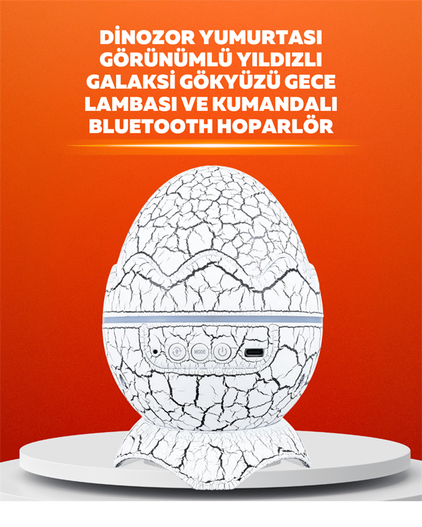 Dinozor Yumurtası Tasarımlı Projektörlü Gece Lambası - Bayi Depom Dinozor Yumurtası Tasarımlı Projektörlü Gece Lambası - Bayi Depom