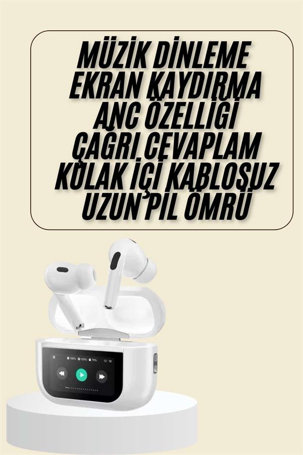 Dokunmatik Ekranlı Bluetooth Kulaklık TWS İOS Android Tüm Telefonlara Uyumlu Kulaklık Yeni Nesil - Bayi Depom