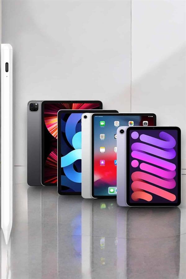 Dokunmatik Kalem Beyaz Şarjlı Yedek Uçlu Android ve İOS Uyumlu - Bayi Depom