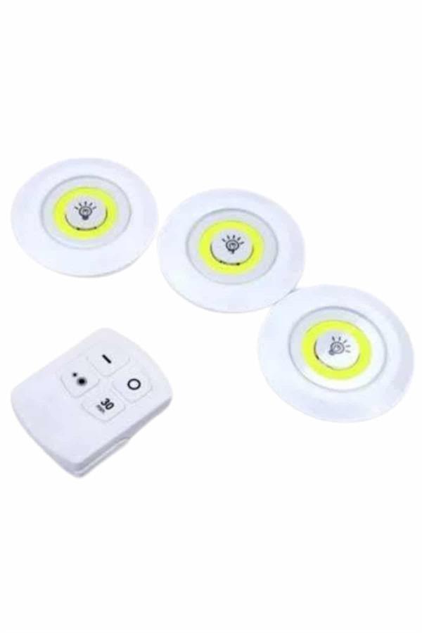 Dolap Işığı Mutfak Rafı Işığı Uzaktan Kumandalı 3 Lü Spot Led Lamba - Bayi Depom Dolap Işığı Mutfak Rafı Işığı Uzaktan Kumandalı 3 Lü Spot Led Lamba - Bayi Depom