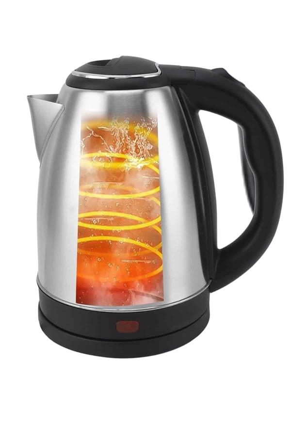 Elektrikli Paslanmaz Çelik Su Isıtcı Çelik Kettle 1.8 Lt. Uzun Ömürlü - Bayi Depom Elektrikli Paslanmaz Çelik Su Isıtcı Çelik Kettle 1.8 Lt. Uzun Ömürlü - Bayi Depom
