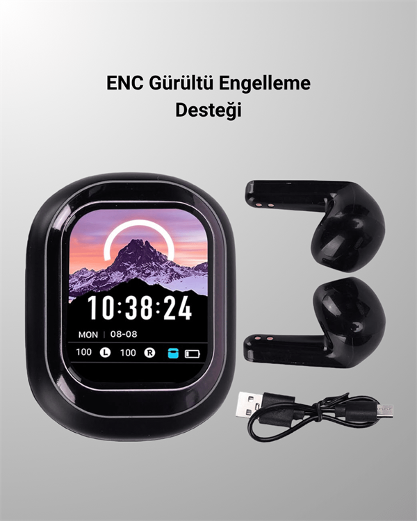 ENC Destekli Bluetooth 5.4 Kulaklık – EQ Ayarlı, Akıllı Kutulu - Bayi Depom