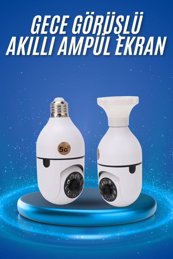 Gece Görüşlü Akıllı Dönebilen Ev Kamerası Ampül Kamera - Bayi Depom Gece Görüşlü Akıllı Dönebilen Ev Kamerası Ampül Kamera - Bayi Depom