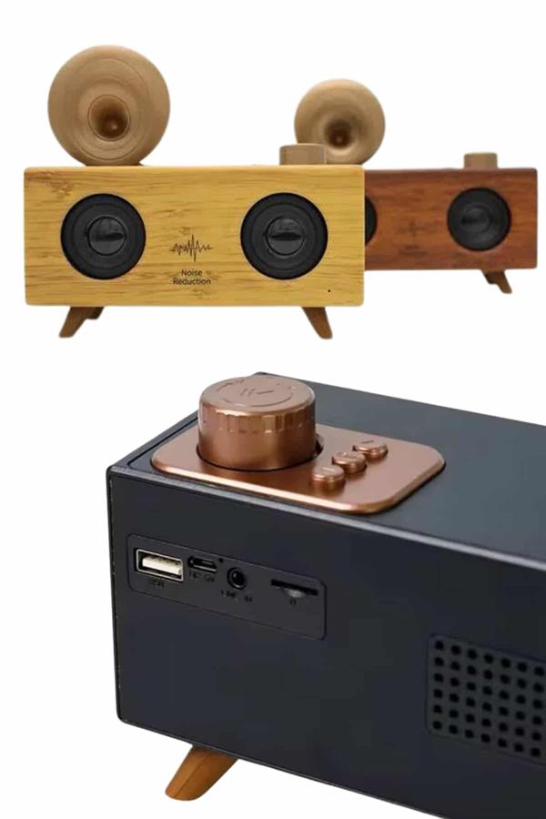 Gramafon Radyo Bluetooth Hoparlör Nostaljik Radyo FM Radyo - Bayi Depom