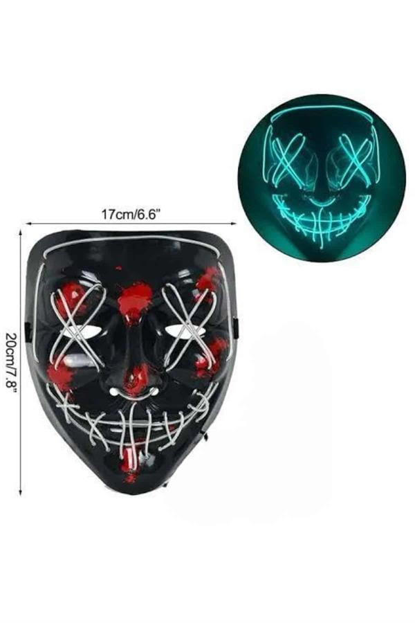 Hallowen Parti Maskesi Neon Led Işıklı Maske 3 Modlu Cadılar Bayramı Maskesi - Bayi Depom Hallowen Parti Maskesi Neon Led Işıklı Maske 3 Modlu Cadılar Bayramı Maskesi - Bayi Depom