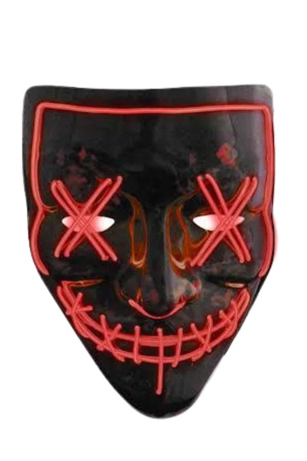 Hallowen Parti Maskesi Neon Led Işıklı Maske 3 Modlu Cadılar Bayramı Maskesi - Bayi Depom Hallowen Parti Maskesi Neon Led Işıklı Maske 3 Modlu Cadılar Bayramı Maskesi - Bayi Depom