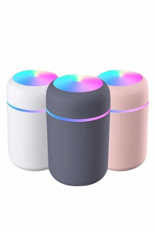 Humidifier LED Işıklı Mini Ortam Oda Kokusu Aromaterapi Buhardanlık - Bayi Depom
