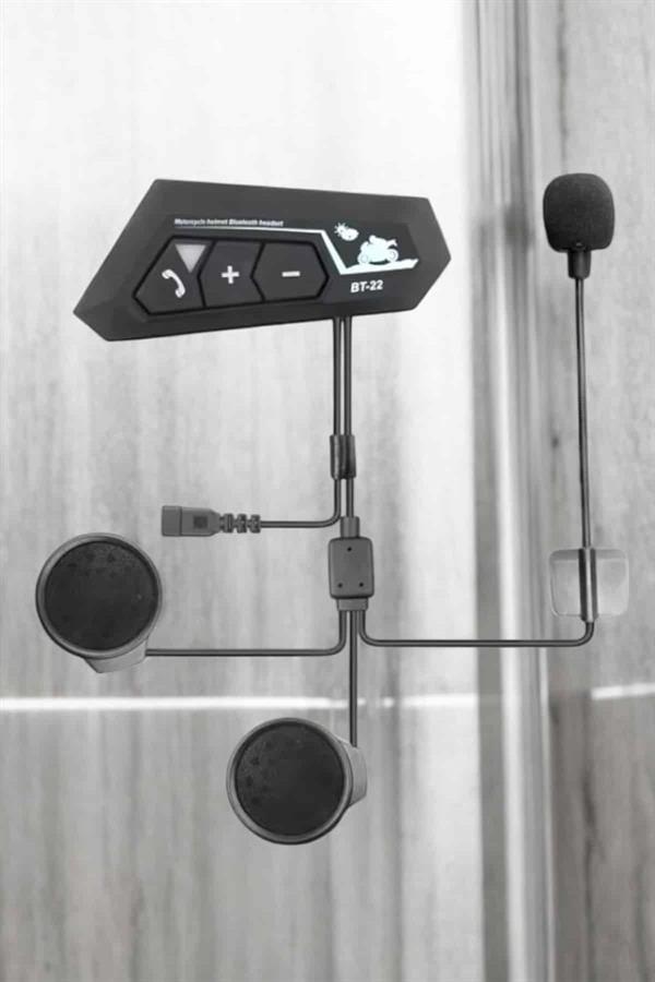 İnterkom Intercom Kask Kulaklık Bt22 Bluetooth Motosiklet Kulaklık 5.0 Bluetooth - Bayi Depom