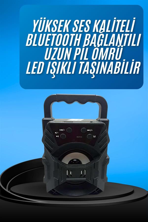 Işıklı Bluetooth Hoparlör Ses Bombası Taşınabilir Yüksek Ses Kaliteli Radyo Özelliği - Bayi Depom Işıklı Bluetooth Hoparlör Ses Bombası Taşınabilir Yüksek Ses Kaliteli Radyo Özelliği - Bayi Depom