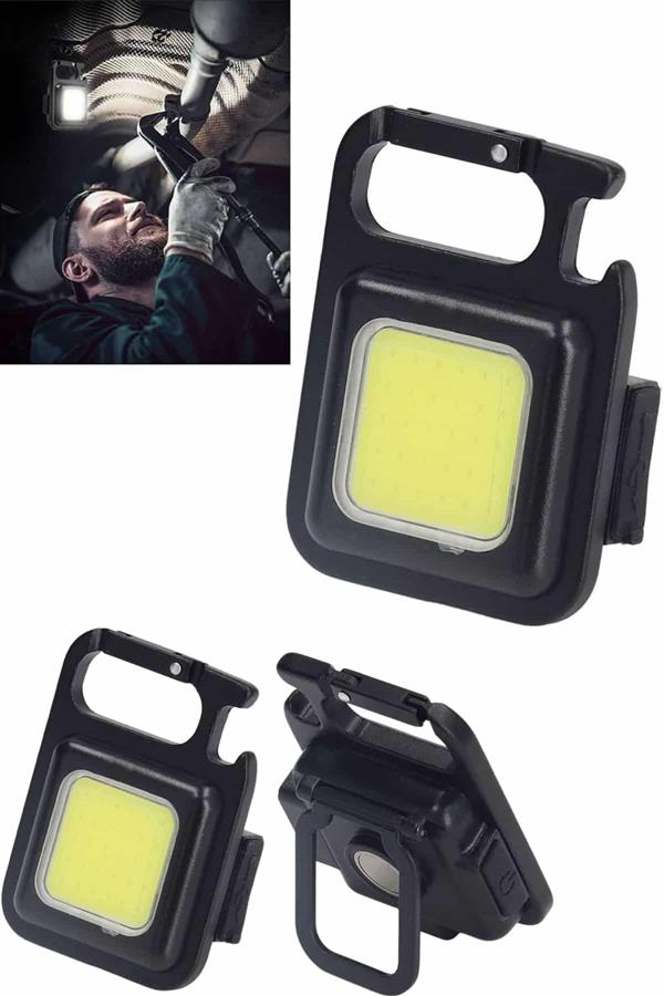 Işıldak USB Şarjlı Cep El Feneri Taşınabilir Mini Led Işık Çok Fonksiyonlu - Bayi Depom