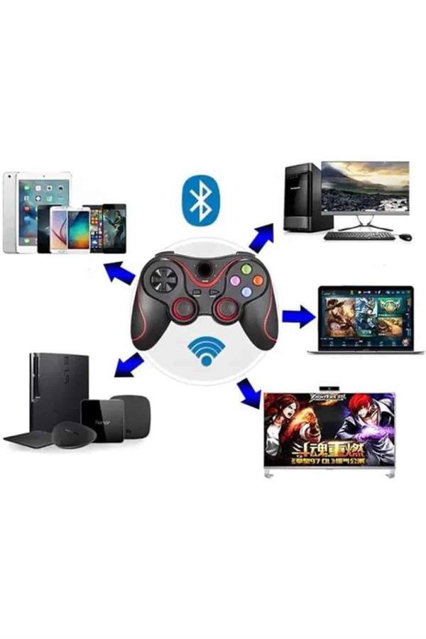 Joystik Gamepad Bluetooth Telefon Tutucu Oyun Kolu Telefon Android Uyumlu - Bayi Depom