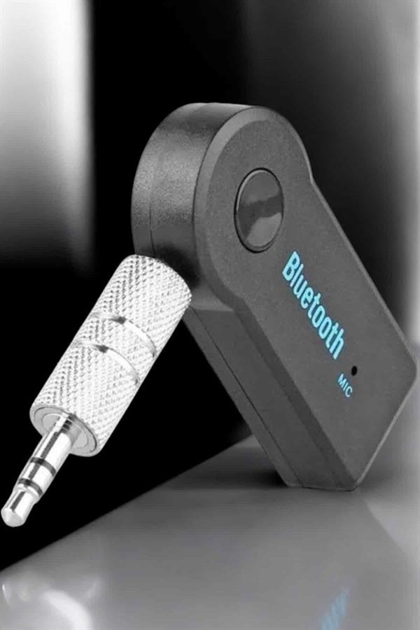 Kablosuz Bluetooth Aux Araç Kiti Siyah Hafıza Kartlı - Bayi Depom