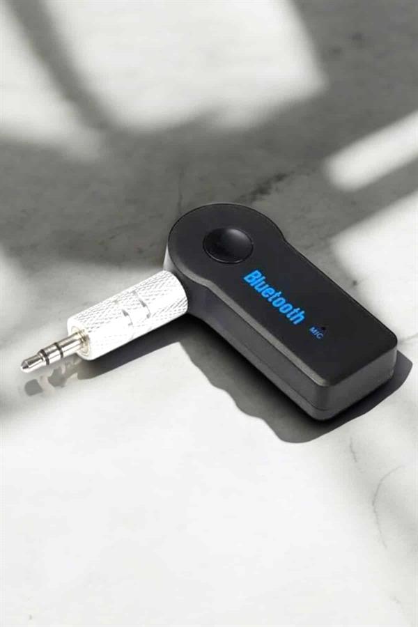 Kablosuz Bluetooth Aux Araç Kiti Siyah Hafıza Kartlı - Bayi Depom