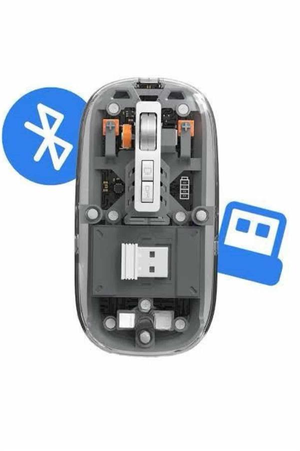Kablosuz Mouse Fare Şarjlı Bluetooth Wireless Çift Modlu Sessiz - Bayi Depom Kablosuz Mouse Fare Şarjlı Bluetooth Wireless Çift Modlu Sessiz - Bayi Depom