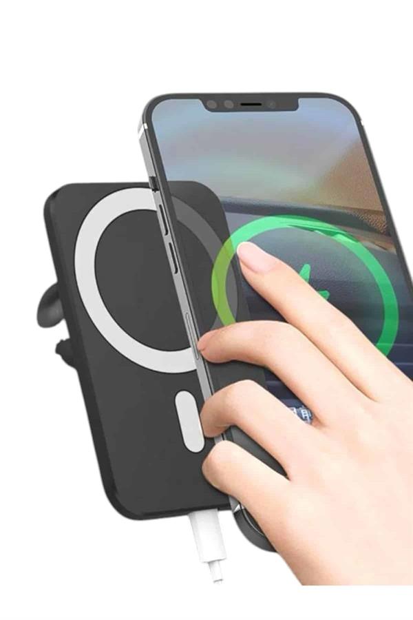 Kablosuz Şarj Aleti Magsafe Araç Içi Manyetik Şarj 15W İOS Uyumlu Yeni Nesil - Bayi Depom Kablosuz Şarj Aleti Magsafe Araç Içi Manyetik Şarj 15W İOS Uyumlu Yeni Nesil - Bayi Depom