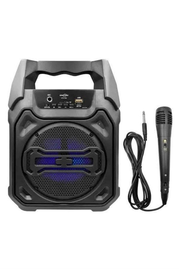 Karaoke Mikrofonlu Fm Radyolu Bluetooth Hoparlör Yüksek Ses Kaliteli - Bayi Depom