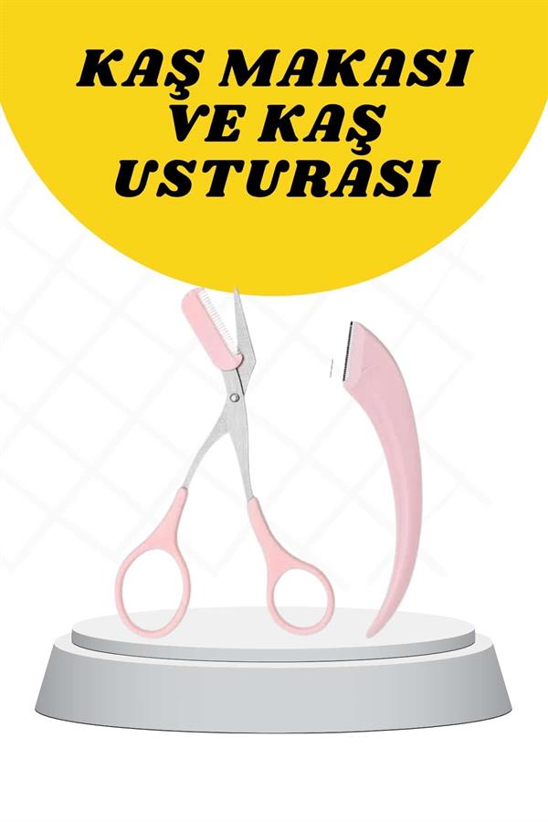 Kavisli Kaş Düzeltici Seti Kaş Makası ve Kaş Usturası Paslanmaz Çelik Bıçaklı - Bayi Depom Kavisli Kaş Düzeltici Seti Kaş Makası ve Kaş Usturası Paslanmaz Çelik Bıçaklı - Bayi Depom