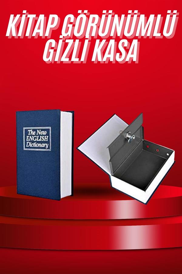 Kitap Görünümlü Gizli Kasa Büyük Boy Anahtarlı Kilitli Para Kasası - Bayi Depom Kitap Görünümlü Gizli Kasa Büyük Boy Anahtarlı Kilitli Para Kasası - Bayi Depom