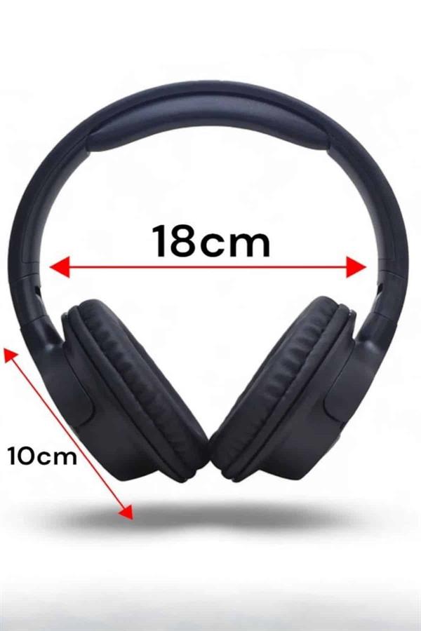 Kulak Üstü Bluetooth Kulaklık Ayarlanabiilir Uzun Pil Ömrü Kablosuz 5.0 Bluetooth - Bayi Depom