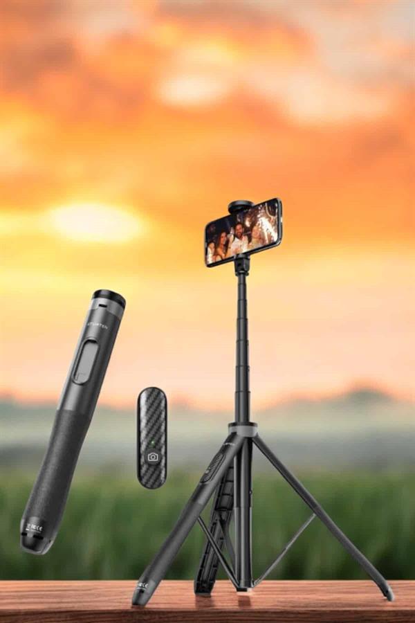 Kumandalı Tripod Telefon Tutucu Selfie Çubuğu 360 Derece Dönebilen - Bayi Depom