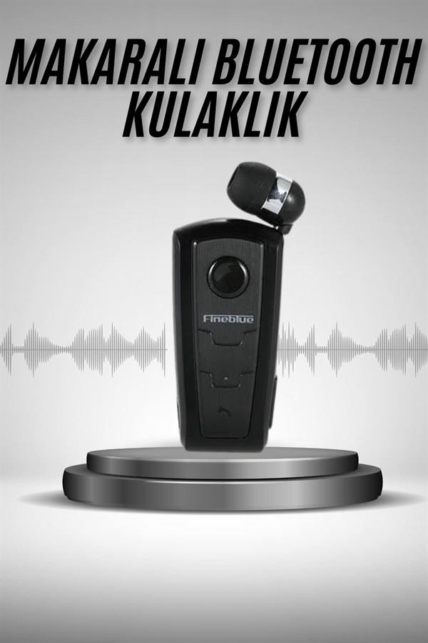 Makaralı Bluetooth Kulakiçi Yaka Kulaklığı Kablosuz Kulaklık - Bayi Depom